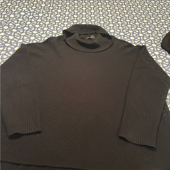 Eileen Fisher cashmere Turtleneck Sweater in Black - Picture 1 of 4
